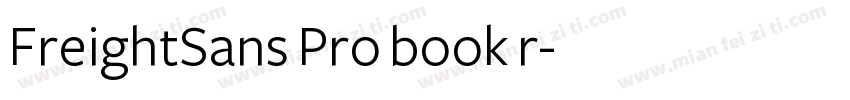 FreightSans Pro book r字体转换